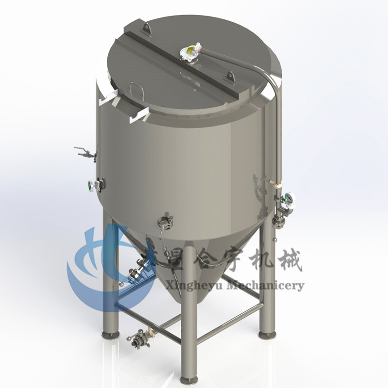Clamshell fermentation tank